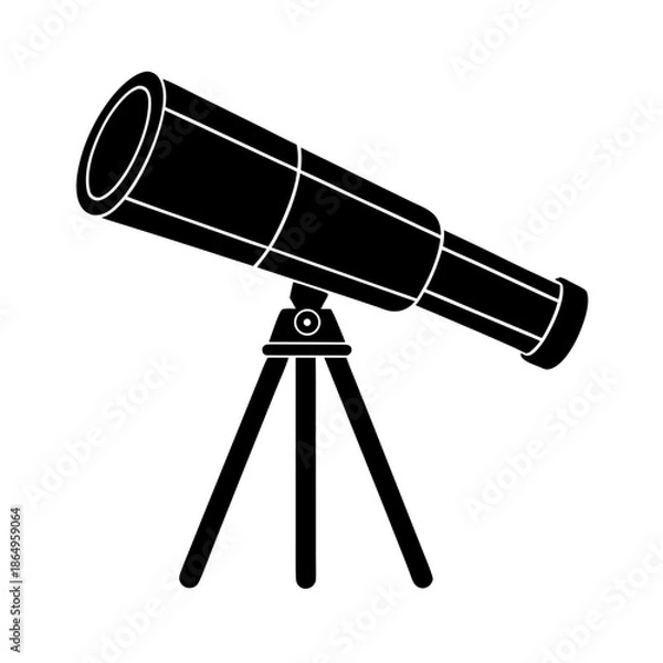 Obraz telescope astronomy simple design vector 
