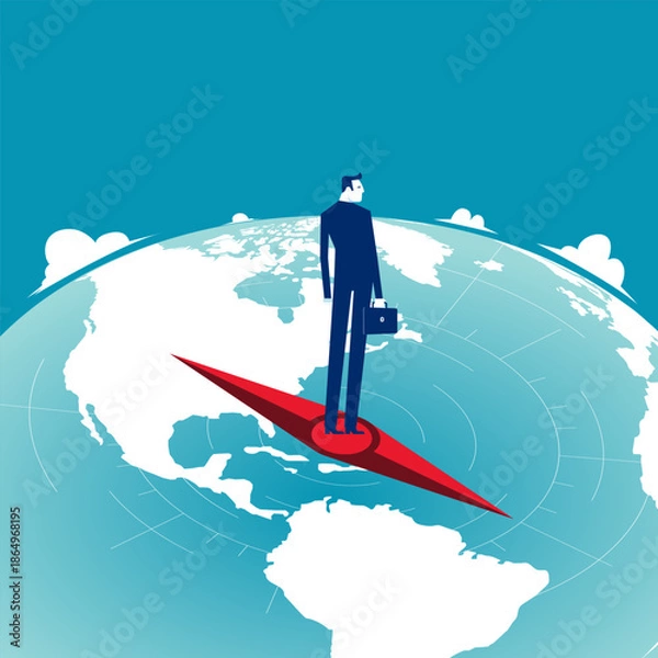 Obraz Compass. Looking the direction for business