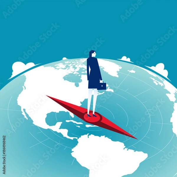 Obraz Compass. Looking the direction for business