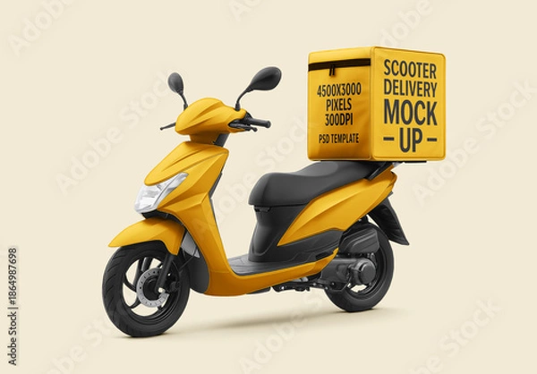 Obraz Delivery Bike Mockup