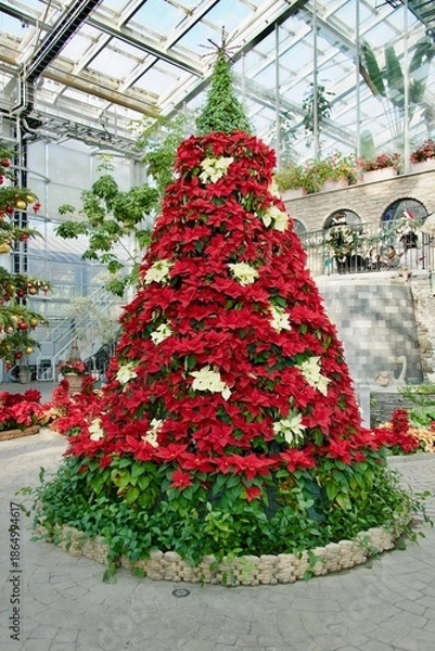 Obraz 綺麗な装飾のクリスマスツリー