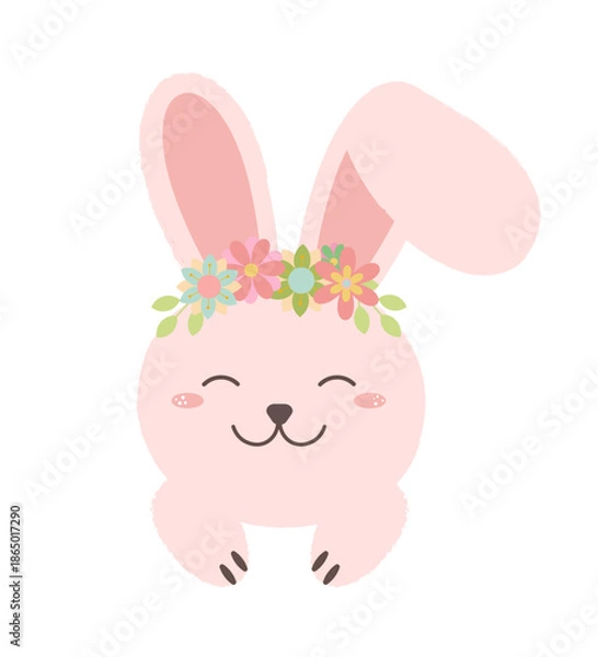 Obraz Cute Easter Bunny Vector