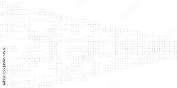 Obraz Stream binary code. Binary code matrix. Background on screen from numbers 0 and 1. Computer matrix. Numbers on screen. Binary code. Graphic data, decryption, algorithm, encryption element.