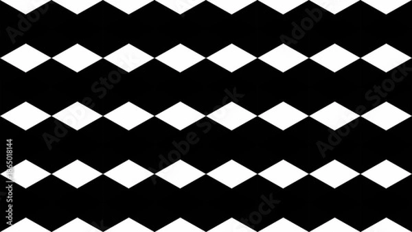 Fototapeta black and white seamless pattern