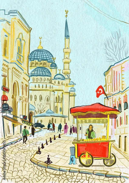 Obraz mosque in istanbul