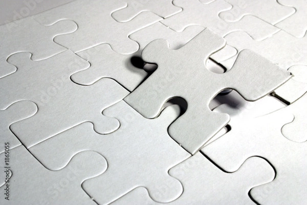 Obraz blank jigsaw puzzle