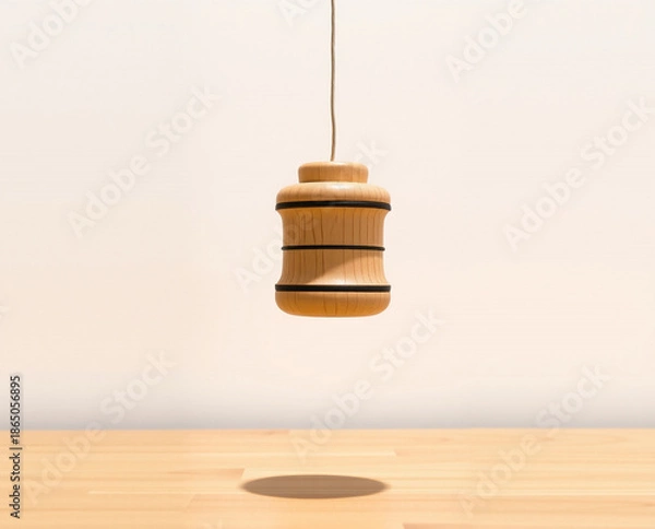 Obraz wooden table lamp