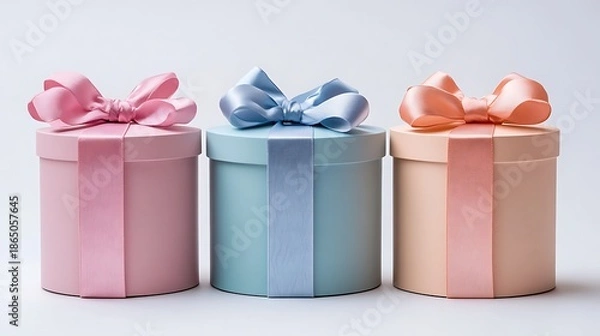 Obraz Three colorful gift boxes