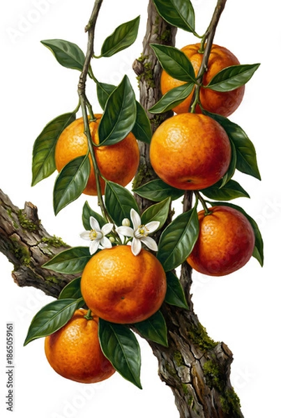 Obraz  Mandarin Orange Tree Oil Paint