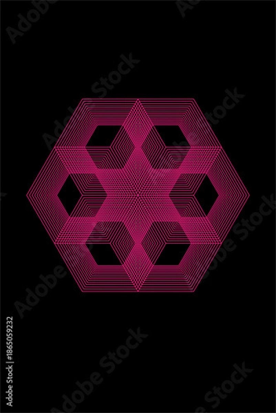 Obraz abstract geometric shape