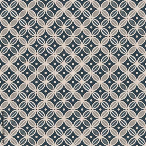 Obraz Elegant Seamless Retro Circle Pattern with Geometric Shape Texture Background