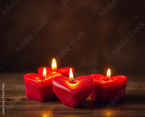Obraz heart shaped candle