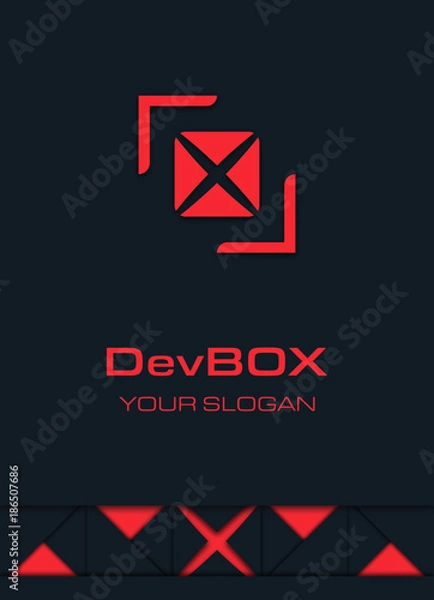 Obraz Creative box logo concept