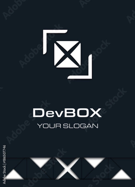 Obraz Creative box logo concept