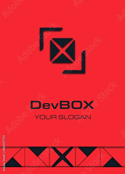 Obraz Creative box logo concept