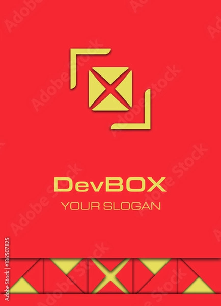 Obraz Creative box logo concept