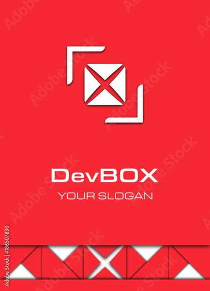 Obraz Creative box logo concept