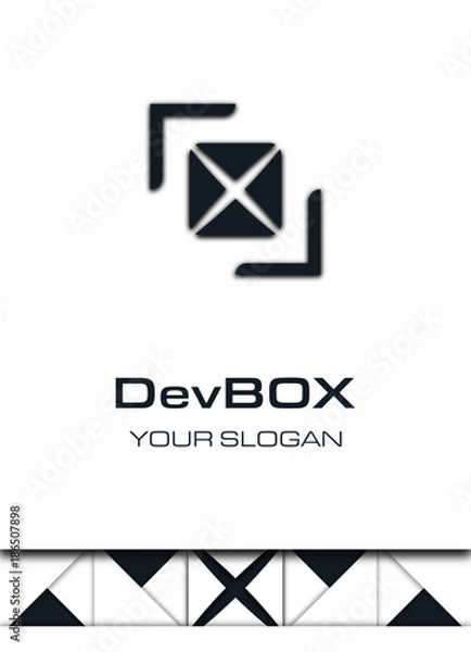 Obraz Creative box logo concept