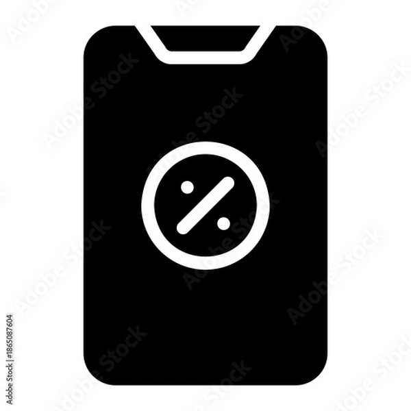 Obraz smartphone glyph icon