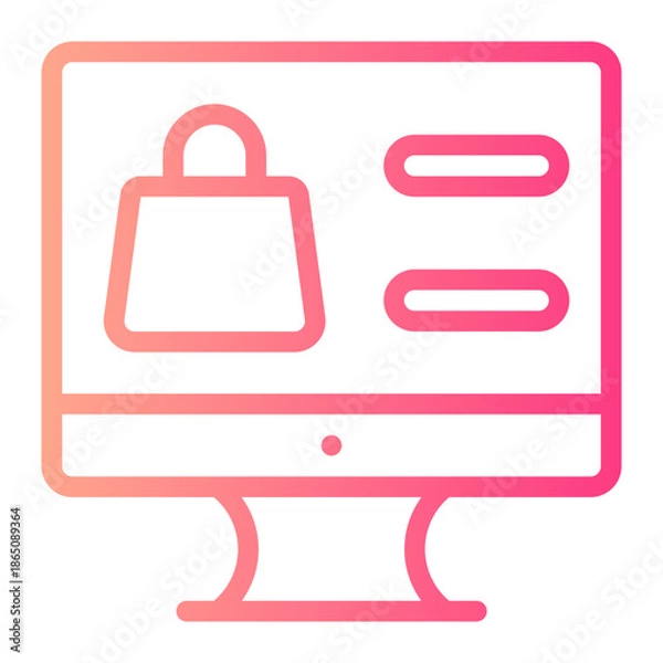 Obraz ecommerce gradient icon