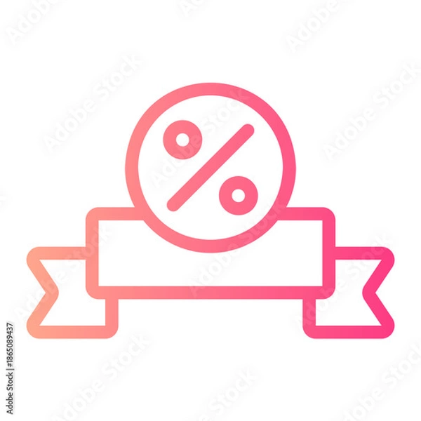 Obraz sale gradient icon