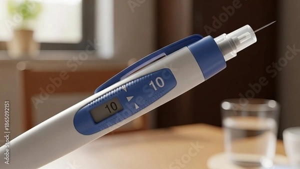 Fototapeta Digital Thermometer Measuring Body Temperature.