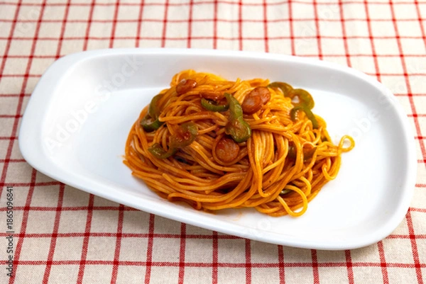 Obraz 家庭で作ったナポリタンスパゲッティ