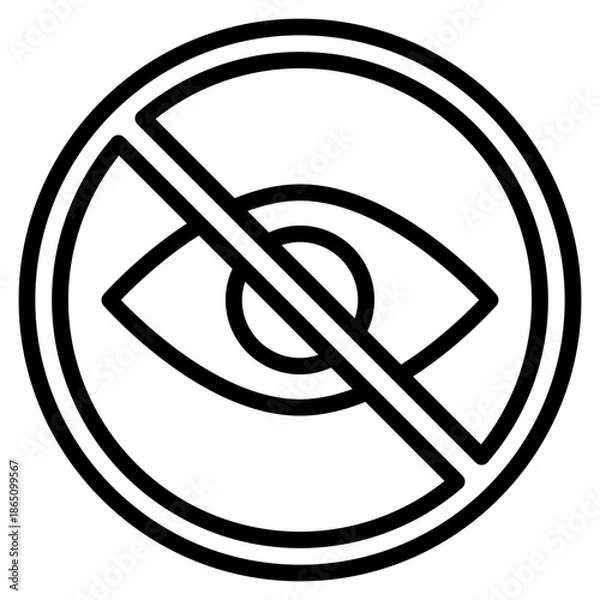 Fototapeta prohibition view vector