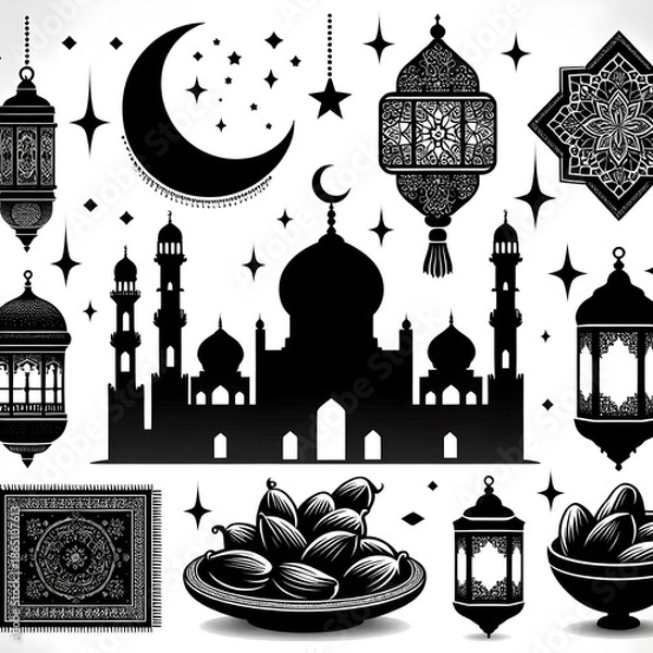 Obraz mosque, castle