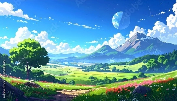 Obraz landscape with mountains