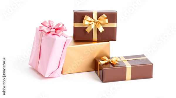 Obraz gift box isolated on white