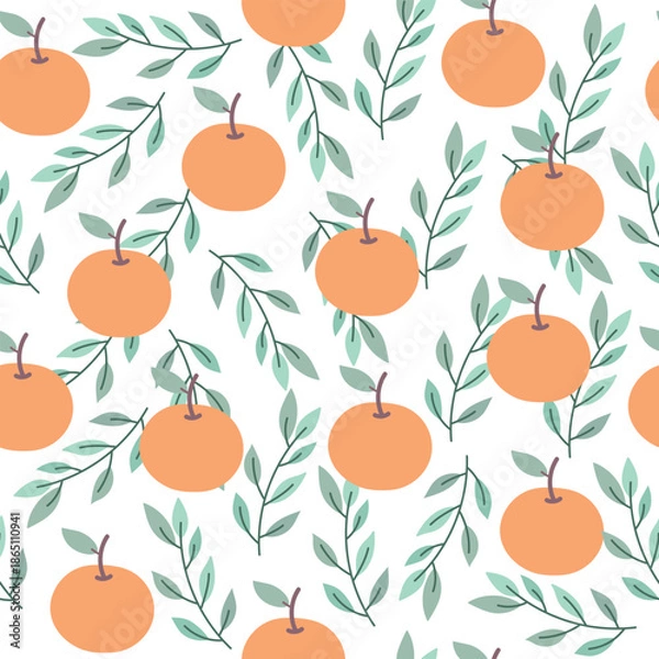 Obraz orange seamless pattern