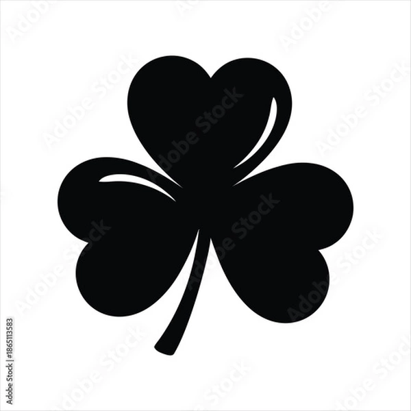 Obraz Simple Black And White Shamrock