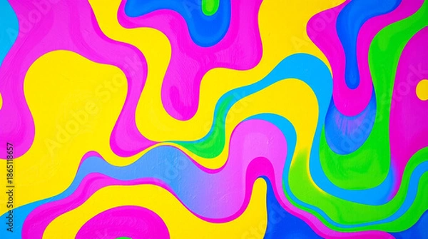 Obraz abstract colorful background with waves