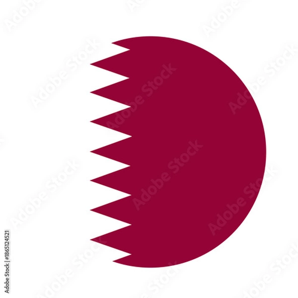 Fototapeta Qatar Flag button
