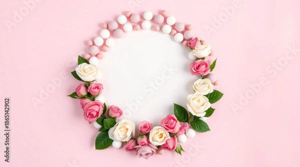 Obraz easter wreath with eggs