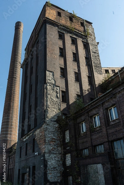 Obraz Industrial tower and factory complex