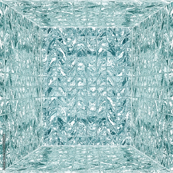 Obraz blue water ice background