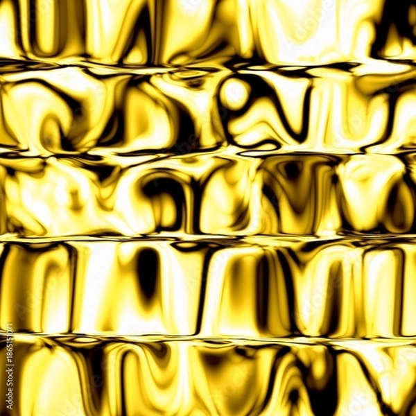 Obraz abstract flow gold background