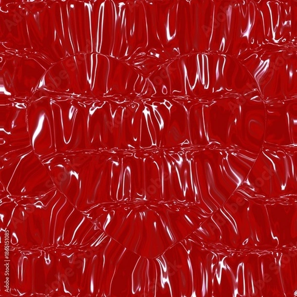 Obraz seamless pattern with red hearts