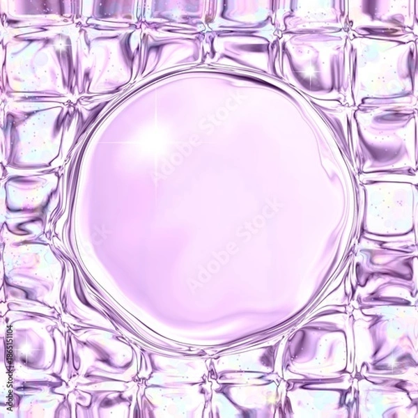 Obraz abstract bright purple background with bubbles