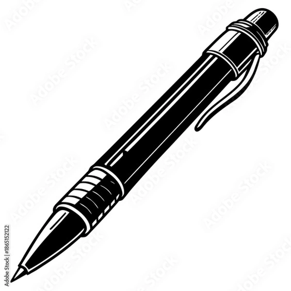 Obraz Black and silver pen