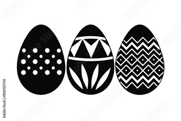Fototapeta easter-celebration-egg-silhouettes-featuring-decor (1).eps