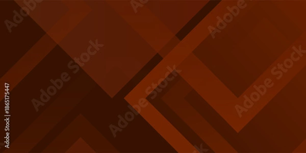 Obraz Abstract brown gradient background. Modern brown abstract rectangular box lines for presentation, banner and brocure design.