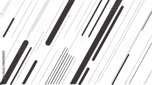 Obraz Diagonal black and gray dynamic speed lines with abstract motion effect