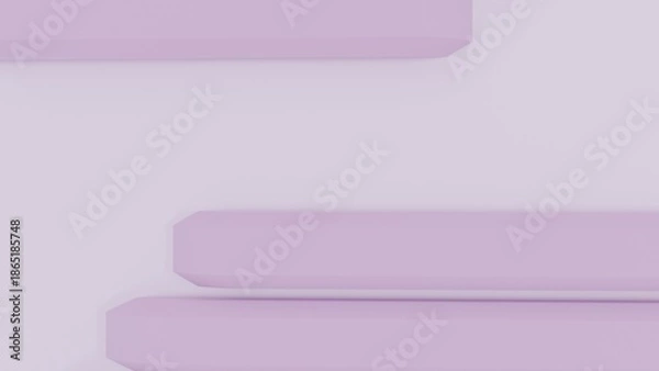 Obraz Abstract 3D geometric blocks background with soft studio lighting