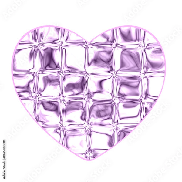 Obraz 보랏빛패턴의 하트