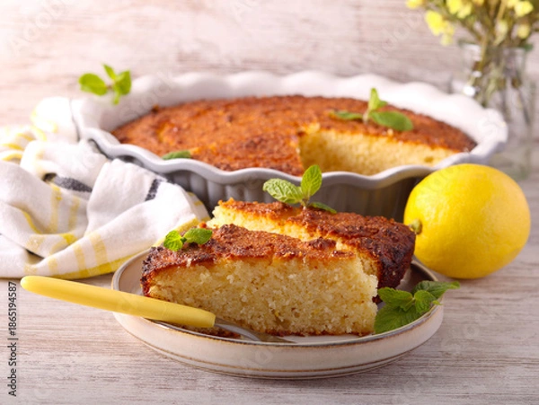 Obraz Moist fresh Lemon cake,
