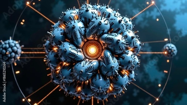 Obraz Orange Weapon Network Art Picture