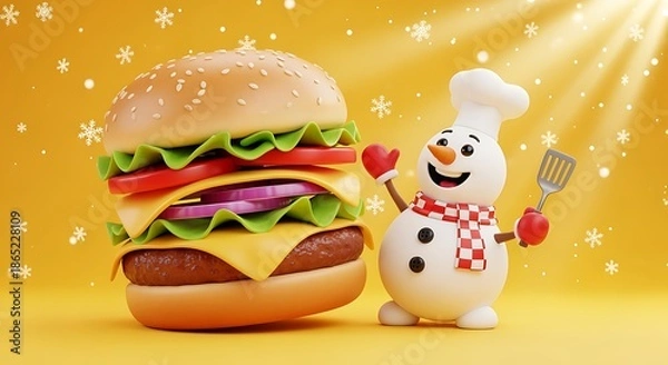 Obraz burger with a burger